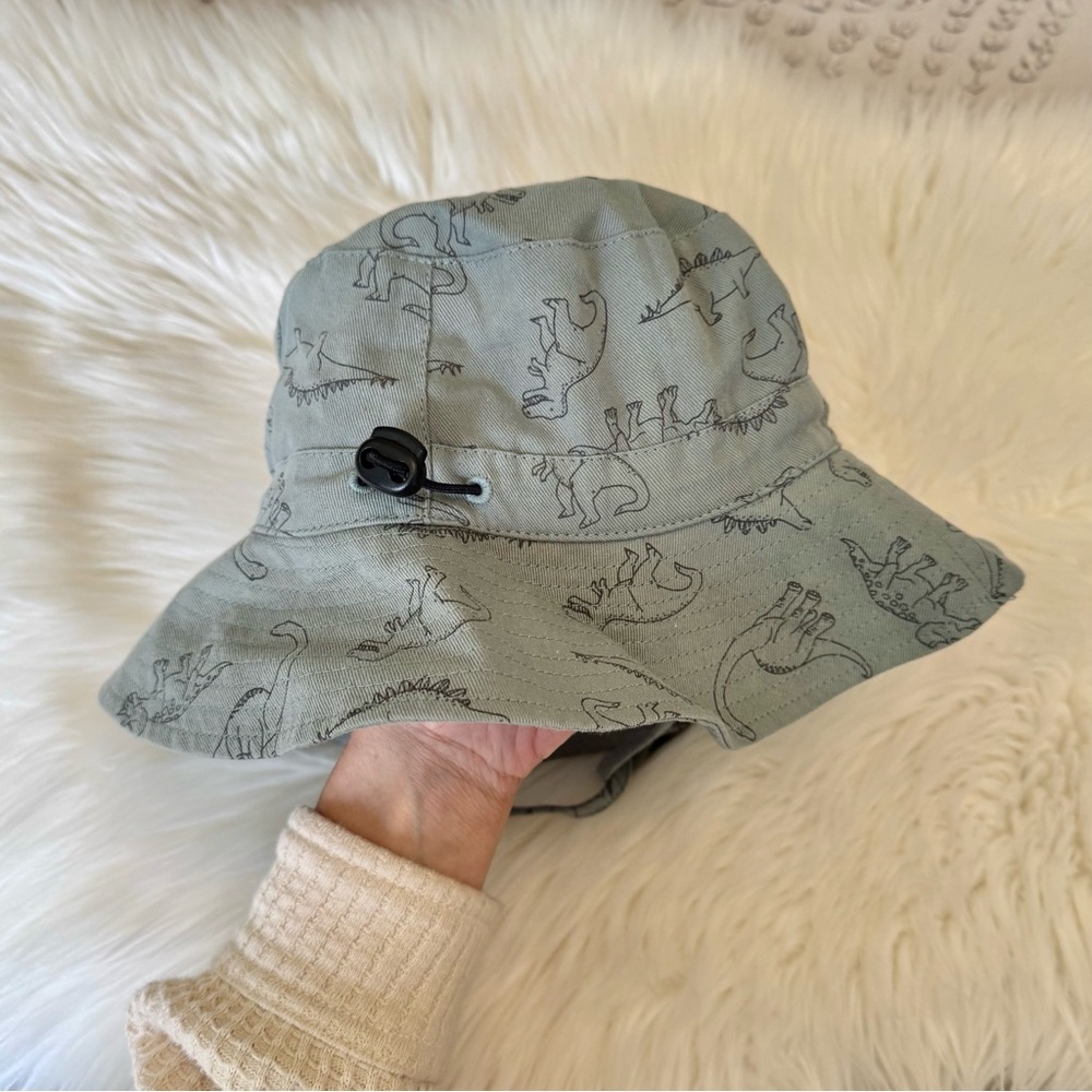 (❤️2/$20) Toddler Green Dinosaur Print Bucket Hat